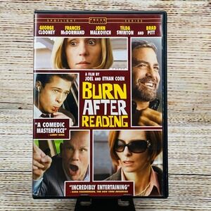 Burn After Reading [DVD 2008] Movie George Clooney Brad‎ Pitt Tilda Swinton